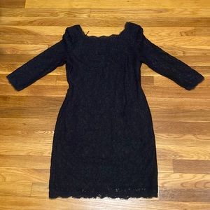 Adrianne Pepell - Black Lace Dress size 6P - worn once doesn’t feel like petite